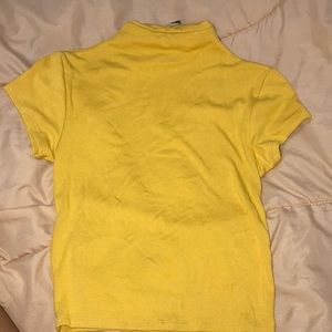 Half turtle neck top.